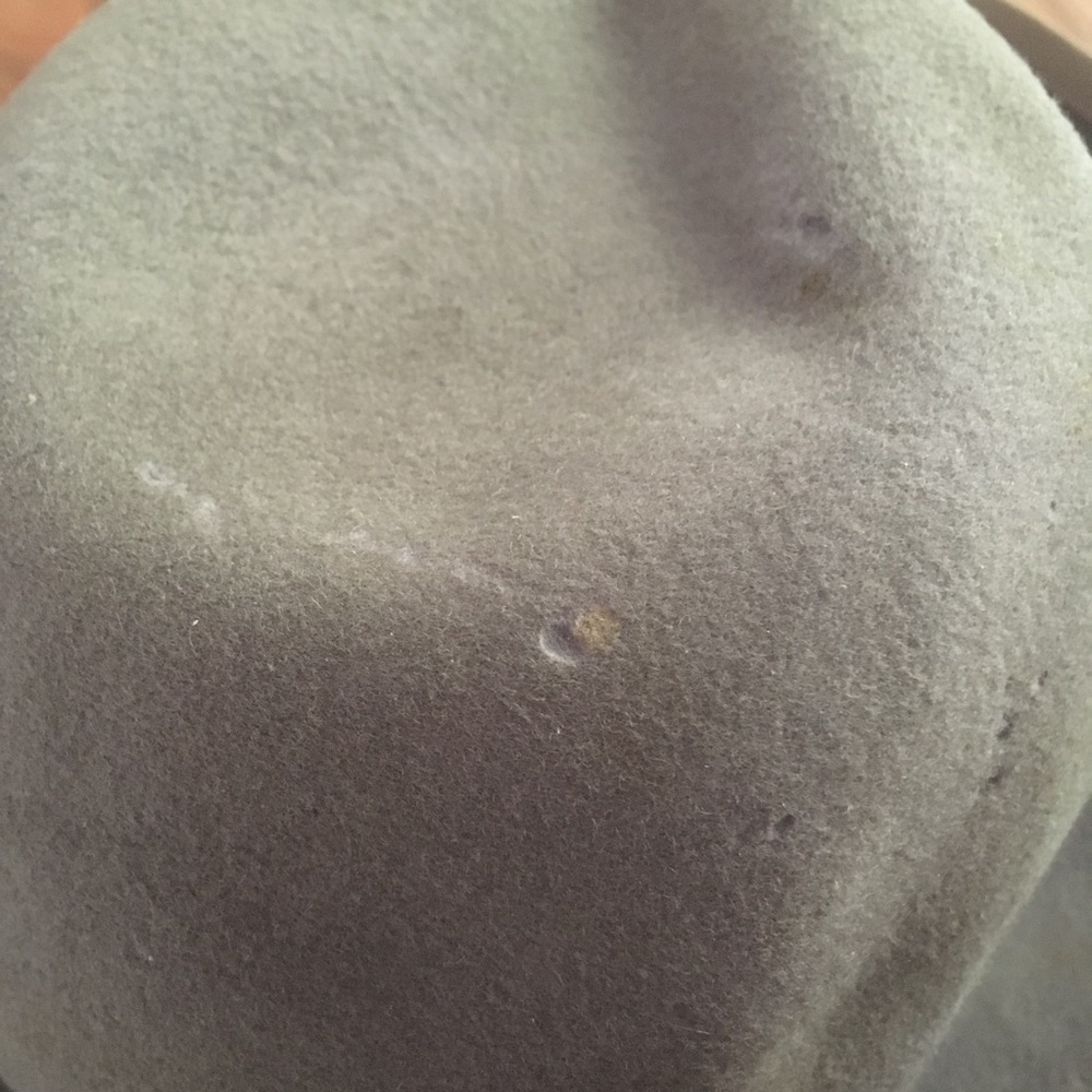 Vintage Morfelt 100% Wool Gray Bowler Derby Hat - Picture 7 of 8